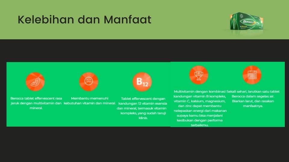 kelebihan & manfaat Berocca
